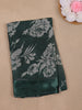 Green Floral Prints Fancy Georgette Saree - Diadem