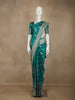 Green Floral Weave and Stone Work Banarasi Silk Saree - Diadem