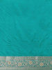 Green Floral Weave and Stone Work Banarasi Silk Saree - Diadem