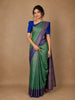 Green Floral Woven Design Pure Kanchipuram Silk Saree