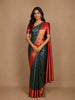 Green Floral Woven Kanchipuram Silk Saree