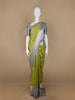 Green Floral Woven Pure Kanchipuram Silk Saree - Diadem