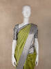 Green Floral Woven Pure Kanchipuram Silk Saree - Diadem
