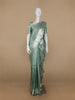 Green Floral Woven Pure Kanchipuram Silk Saree - Diadem