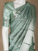 Green Floral Woven Pure Kanchipuram Silk Saree - Diadem
