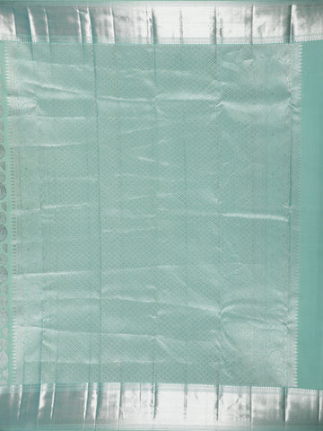 Green Floral Woven Pure Kanchipuram Silk Saree - Diadem