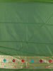 Green Peacock Designed Soft Silk Saree - Diadem