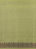 Green Pink Semi Tussar Silk Diagonal Designed Saree - Diadem