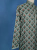Green Sequins And Floral Embroidery Cotton Kurta Set With Pant