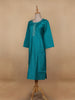 Green Solid Casual Cotton Kurti - Diadem