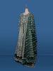 Green Stone And Floral Embroidery Net Bridesmaid Gown - Diadem
