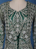 Green Stone And Floral Embroidery Net Bridesmaid Gown - Diadem