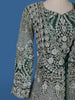 Green Stone And Floral Embroidery Net Bridesmaid Gown - Diadem