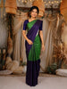 Green Striped Design Pure Kanchipuram Silk Saree