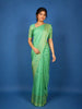 Green Striped Woven Design Pure Kanchipuram Silk Saree