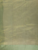 Green Stripes Designed Organza Designer Saree