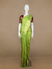 Green Stripes Woven Pure Kanchipuram Silk Saree - Diadem