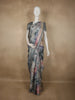 Grey Abstract Printed Design Semi Tussar Fancy Saree