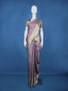 Grey And Purple Floral Woven Semi Tussar Saree