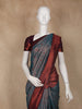 Grey Butta Design Semi Silk Saree