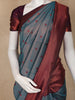 Grey Butta Design Semi Silk Saree