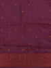 Grey Butta Design Semi Silk Saree