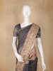Gray Buttas Woven Tissue Saree With Peacock Border