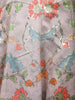 Grey Floral Design Cotton Palazzo Suit