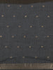 Grey Floral Design Pure Cotton Saree