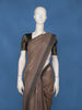 Grey Floral Design Pure Cotton Saree