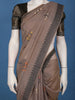 Grey Floral Design Pure Cotton Saree