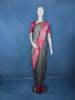 Grey Floral Design Semi Tussar Silk Saree