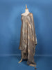Grey Floral Design Woven Banarasi Silk Salwar Suit