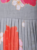 Grey Floral Designed Cotton Kurti - Diadem