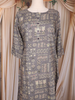 Grey Floral Printed Cotton Rayon Kurti