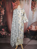 Grey Floral Printed Cotton Salwar Suit with Printed Dupatta