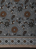Grey Floral Vine Printed Design Cotton Casual Wear Saree