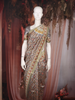 Grey Kalamkari Printed Design Semi Silk Saree