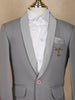 Grey Kids Party Wear Polyester Suit Set