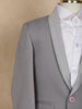 Grey Kids Party Wear Polyester Suit Set