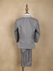 Grey Kids Party Wear Polyester Suit Set