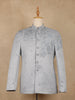Grey Sequins Embroidered Viscose Men’s Suit