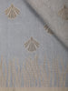 Grey Shell Motif Design Semi Tussar Silk Saree