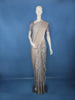 Grey Shell Motif Design Semi Tussar Silk Saree