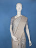 Grey Shell Motif Design Semi Tussar Silk Saree