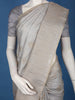 Grey Shell Motif Design Semi Tussar Silk Saree