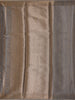 Grey Striped Woven Design Tissue Silk Saree