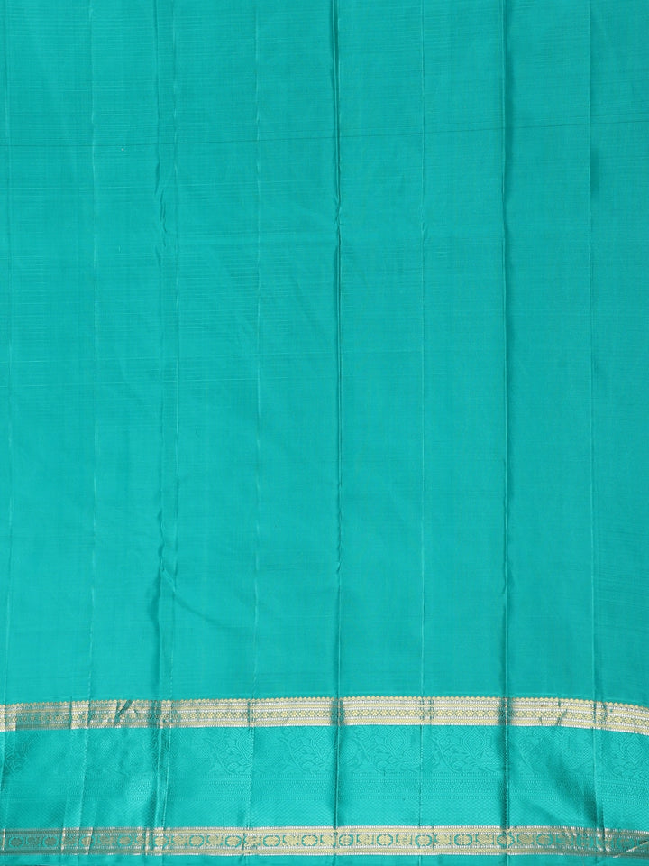 Grey Striped Woven Pure Kanchipuram Silk Saree - Diadem