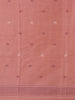 Gray Zigzag Design Tussar Silk Saree With Contrast Border