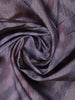Gray Zigzag Design Tussar Silk Saree With Contrast Border